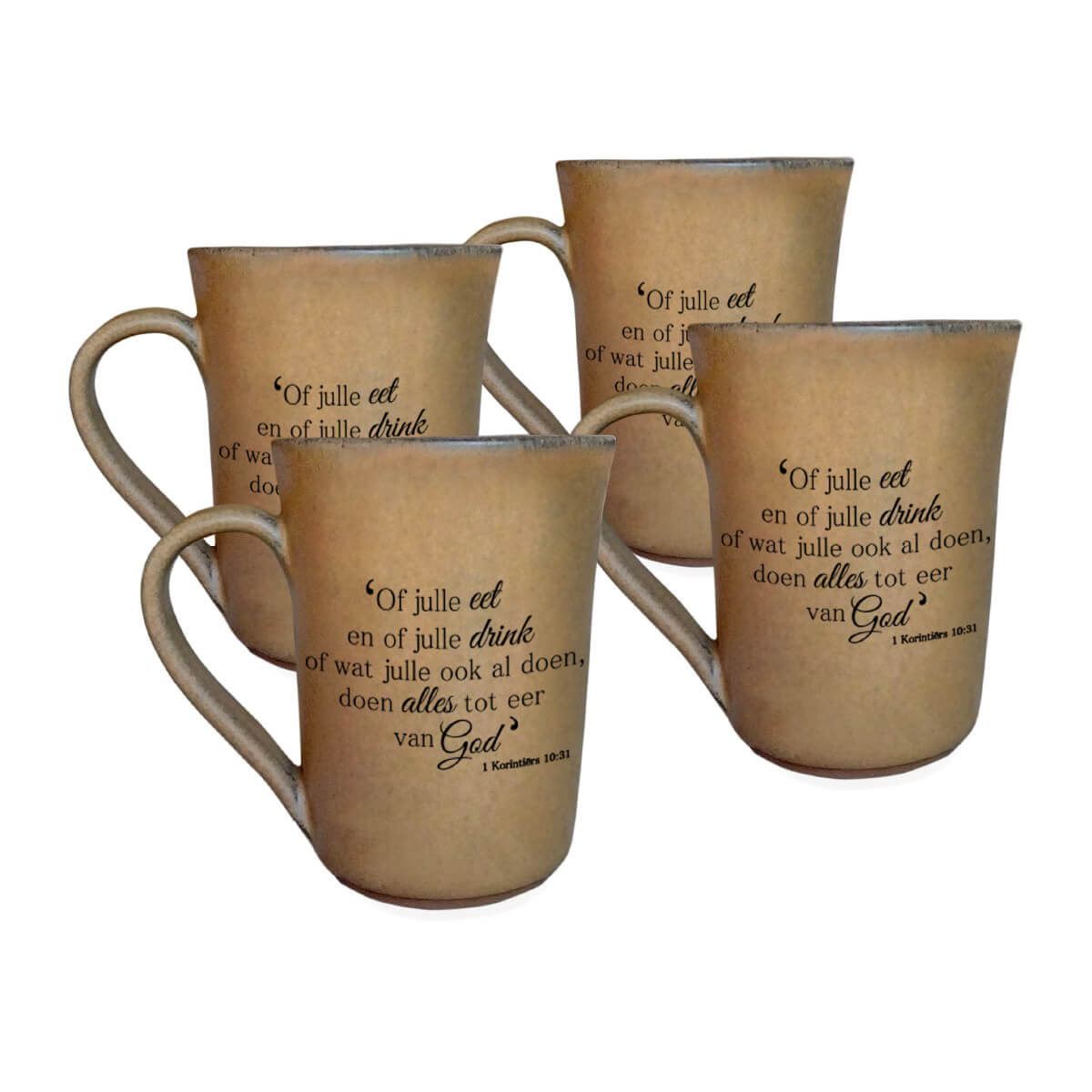 Coffee-Mug-Set-SS-XC-Afrikaans Argilla-Coffee-Mug-Set-in-Sandstorm-Christian-Crockery-Afrikaans