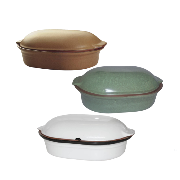 medium oval roaster ss cs gr