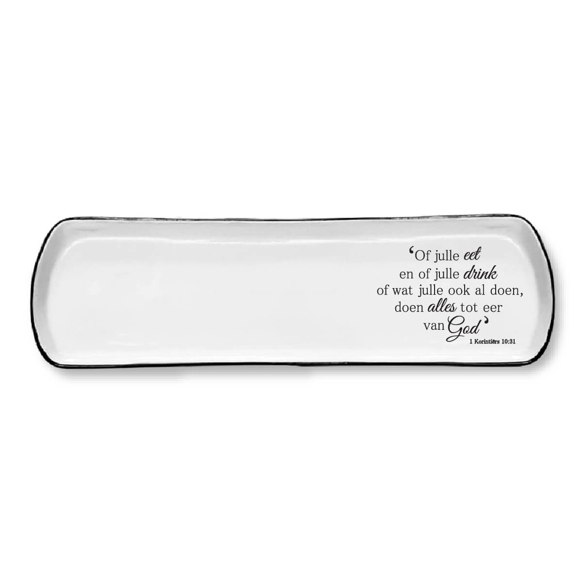 Garlic Bread Plate in Country Style Christian Crockery Afrikaans Garlic Bread Plate in Country Style Christian Crockery Afrikaans
