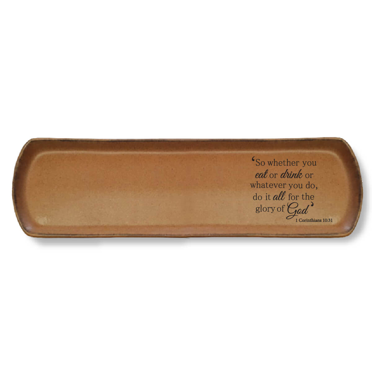 Garlic Bread Plate in Sandstorm Christian Crockery Enlish Garlic Bread Plate in Sandstorm Christian Crockery Enlish