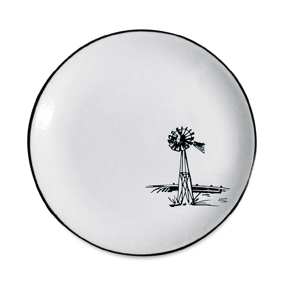 Large Round Plate - CS Windmill Large Round Plate - CS Windmill