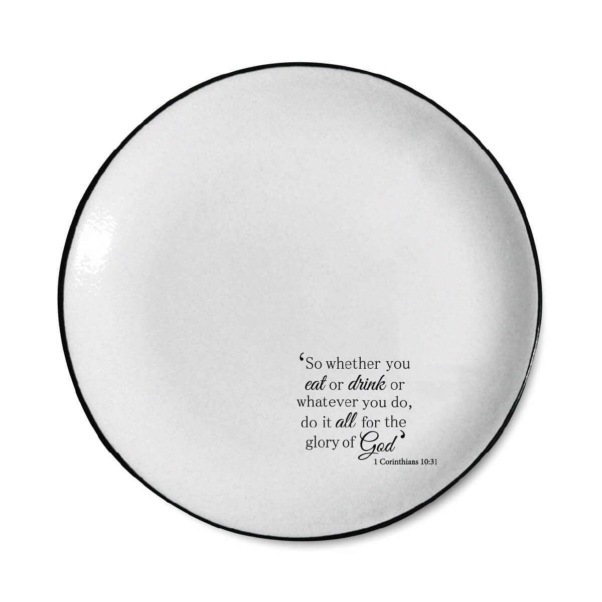 Large Round Plate - CS XC English Large Round Plate - CS XC English
