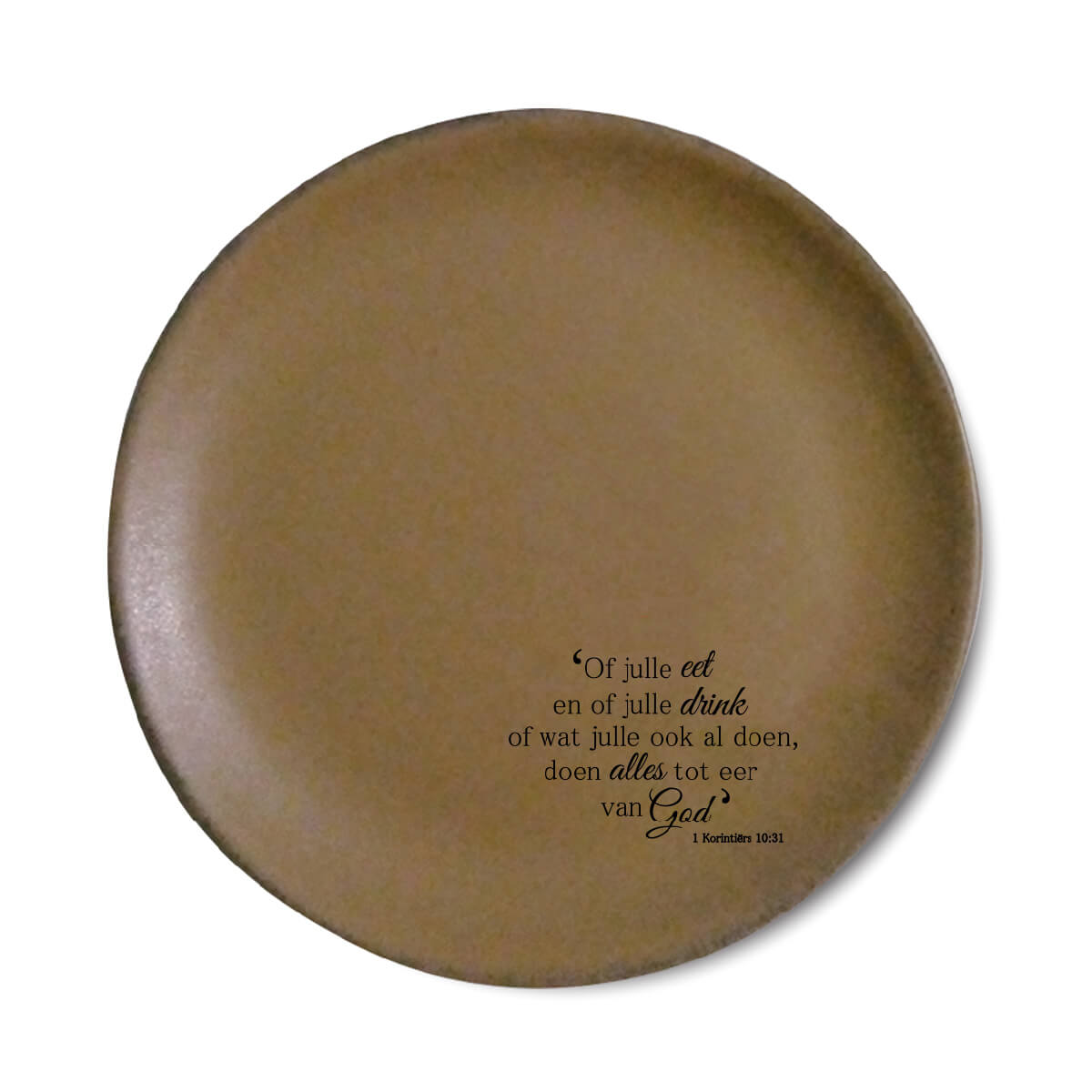 Large Round Plate - SS XC Afrikaans Large Round Plate - SS XC Afrikaans