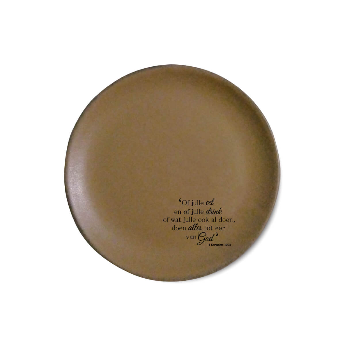 Small Round Plate - SS XC Afrikaans Small Round Plate - SS XC Afrikaans