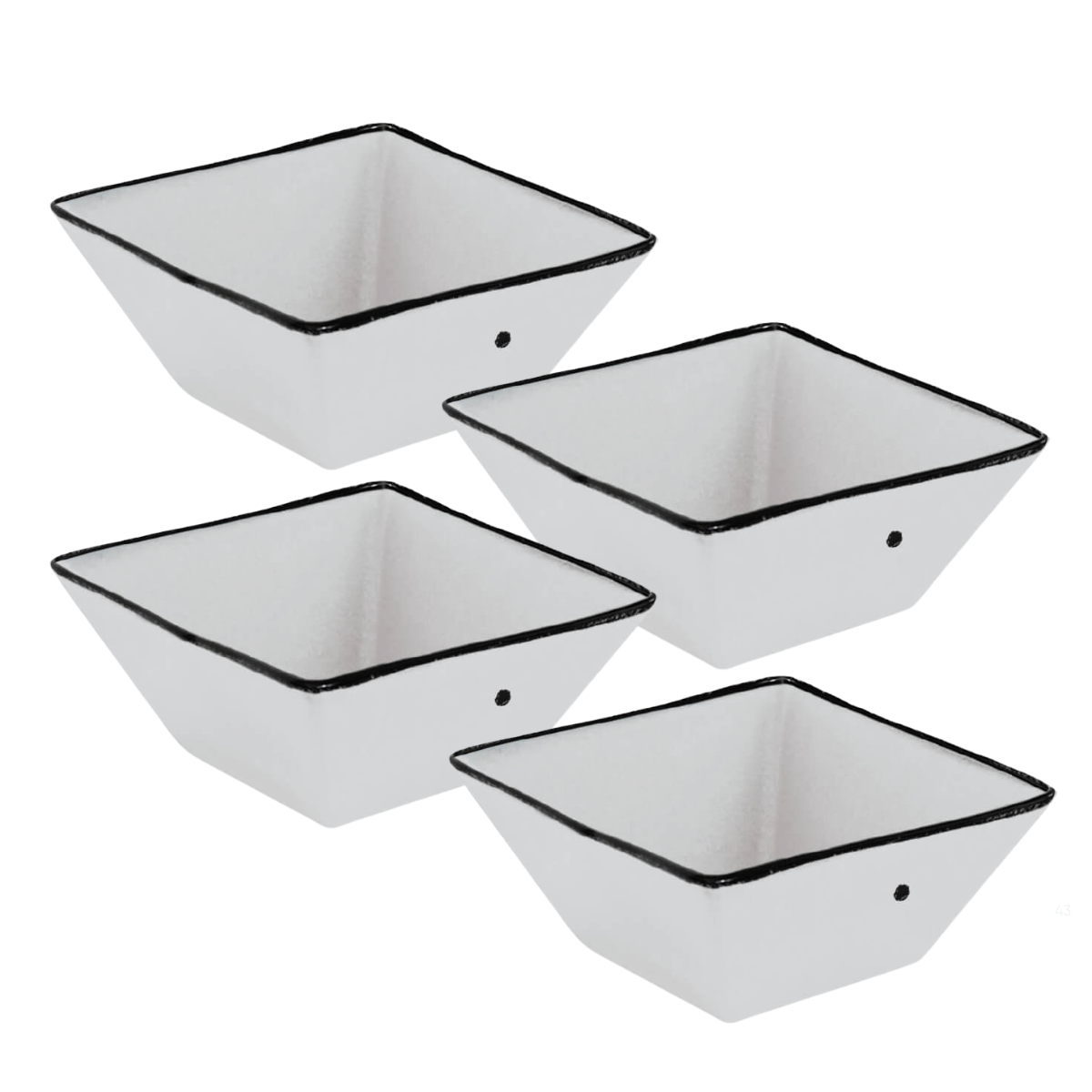 square bowl set of 4 CS