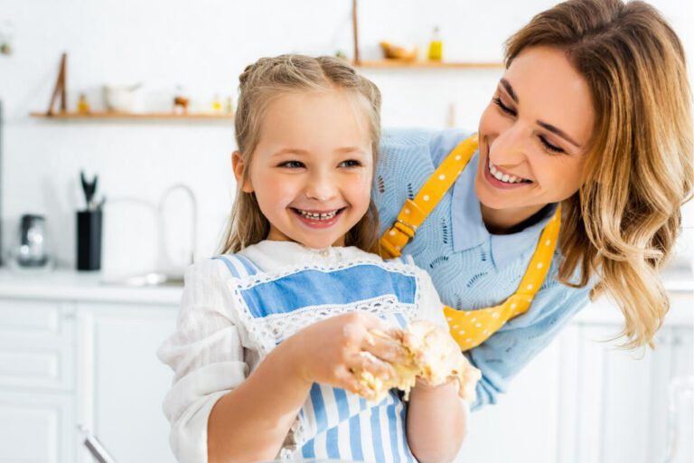 baking fun with daugter