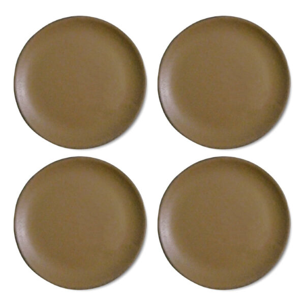 Set of 4 Large Round Plates - SS Plain