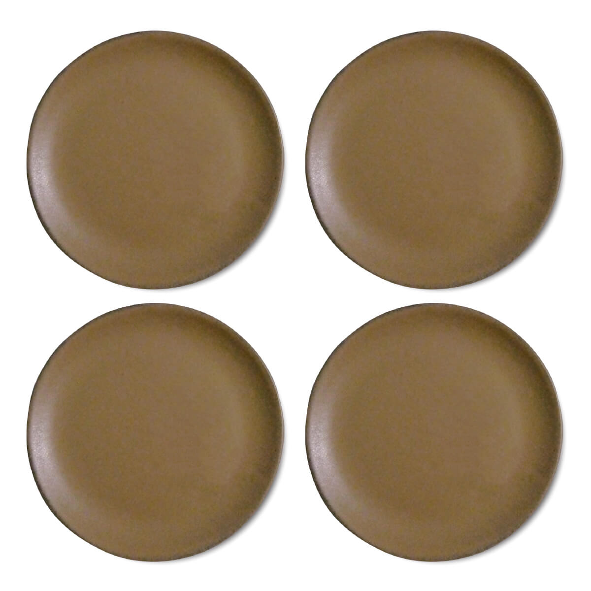Set of 4 Large Round Plates - SS Plain Set of 4 Large Round Plates - SS Plain