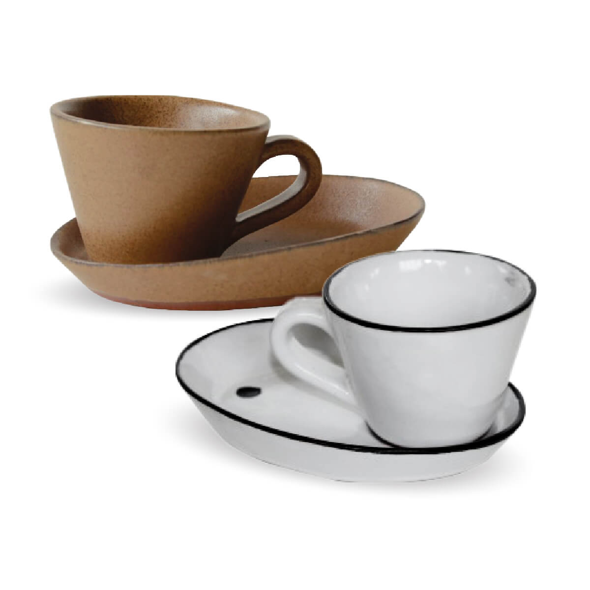 Argilla Espresso Cup and Saucers