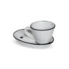 Espresso Cup and Saucer in Plain Country Style