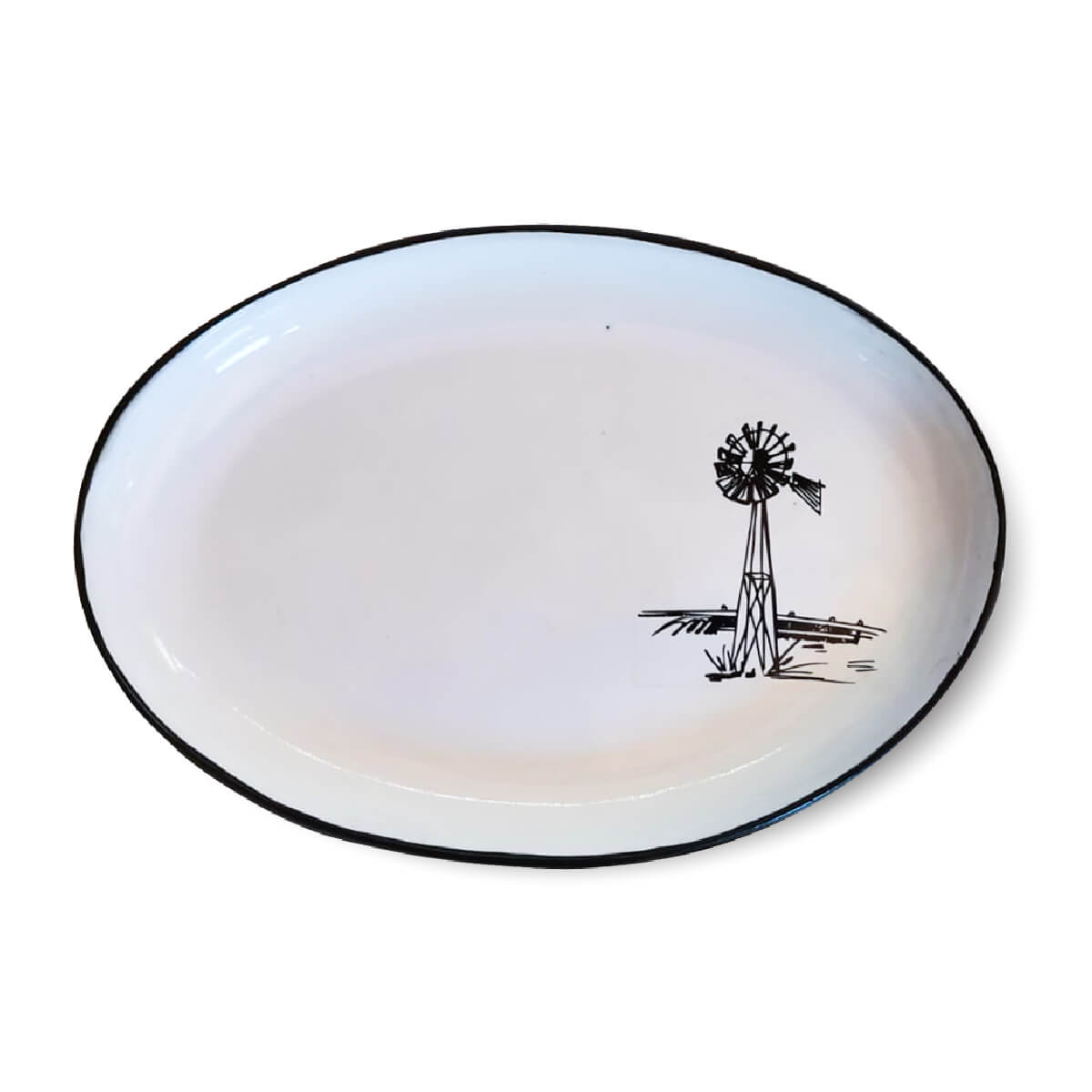 Large Oval Plate - CS Windmill