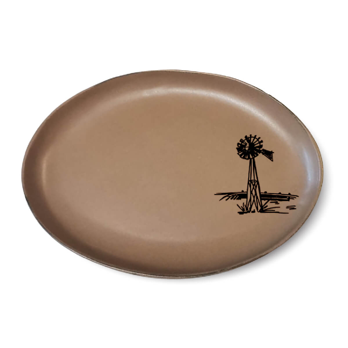 Large Oval Plate - SS Windmill