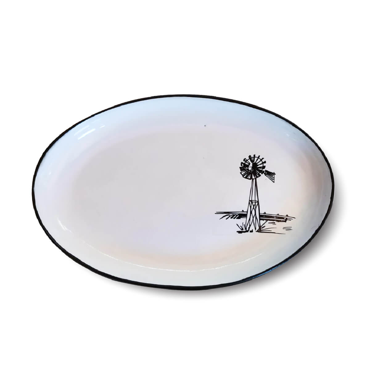 Small Oval Plate - CS Windmill Small Oval Plate - CS Windmill