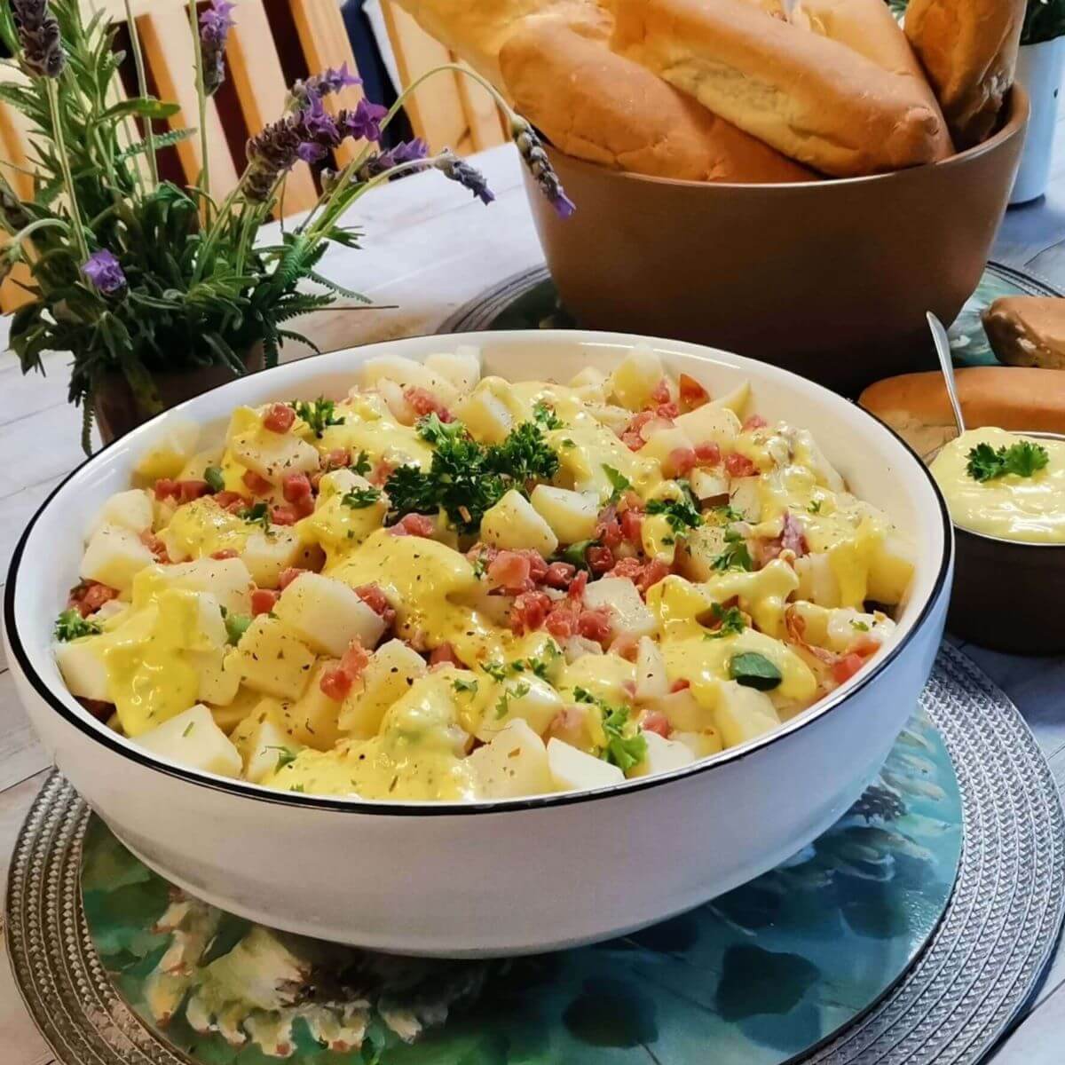 Gourmet Salad Large Gourmet Salad filled with delicious potato salad.