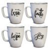 Square Mug Faith Set in Country Style