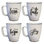 Square Mug Faith Set in Country Style