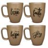 Square Mug Faith Set in Sandstorm