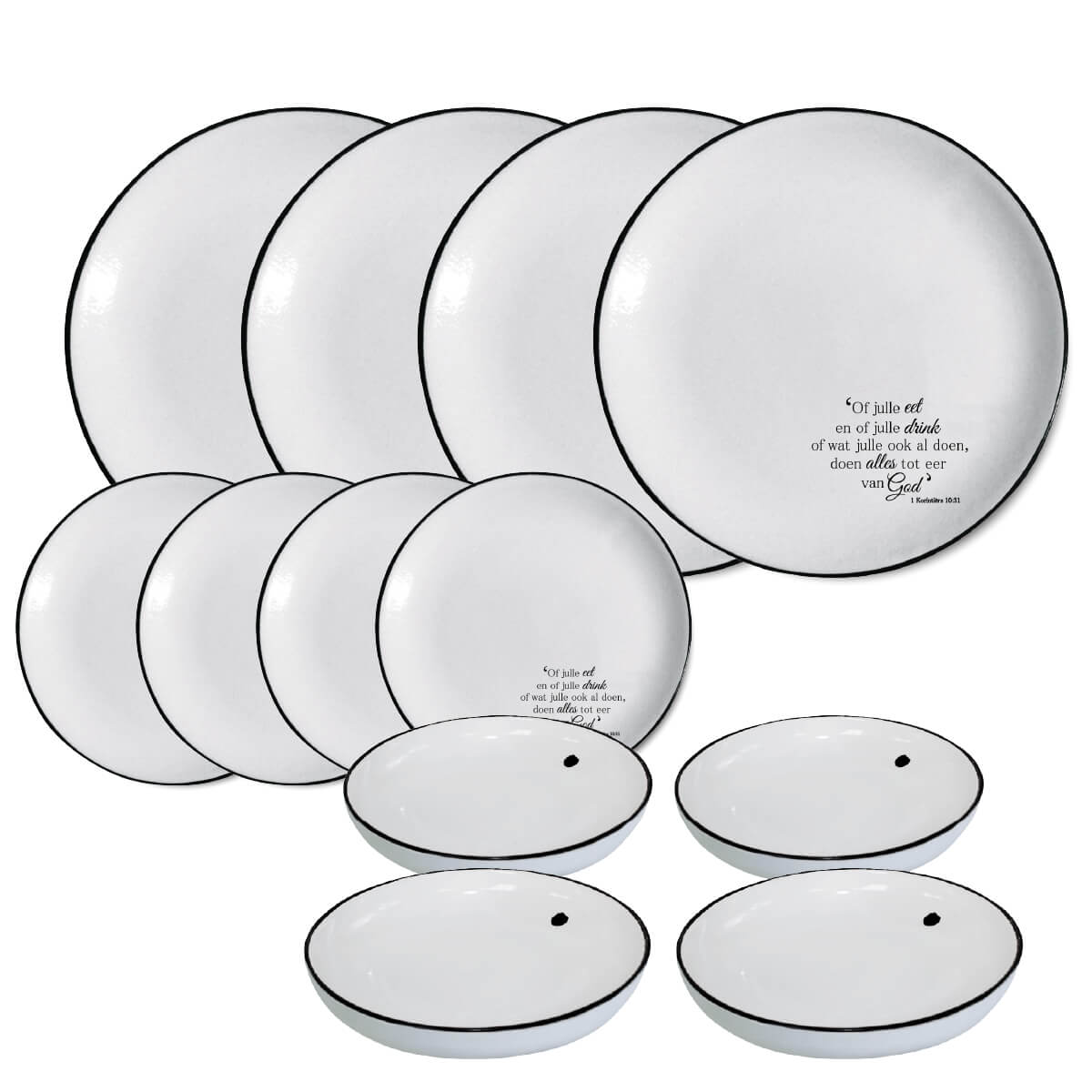 Dining Plate and Bowl Set RD CS XA