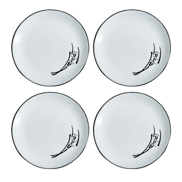 Large Round Plate Set in Country Style Art