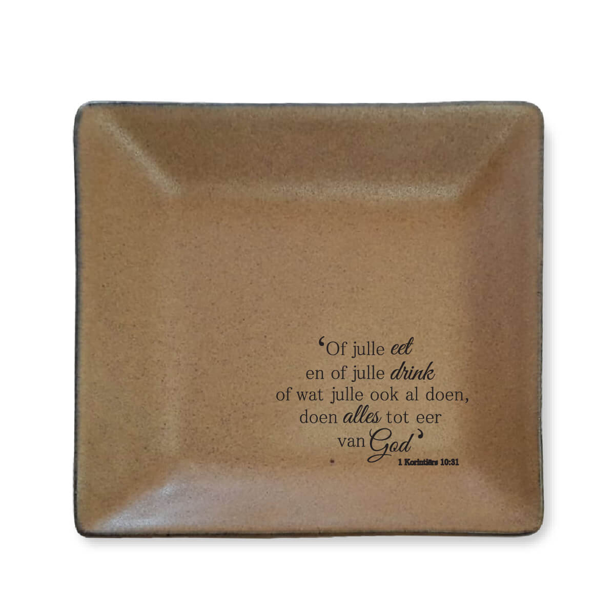 Large Square Plate Sandstorm Crockery Afrikaans Large Square Plate Sandstorm Crockery Afrikaans
