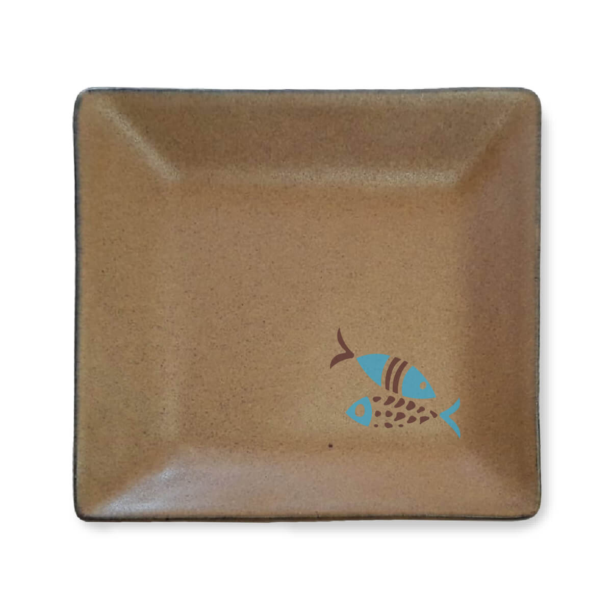 Large Square Plate in Sandstorm Tabga Large Square Plate in Sandstorm Tabga