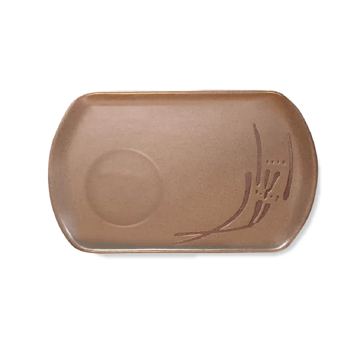 Serving Saucer in Sandstorm Argilla Art