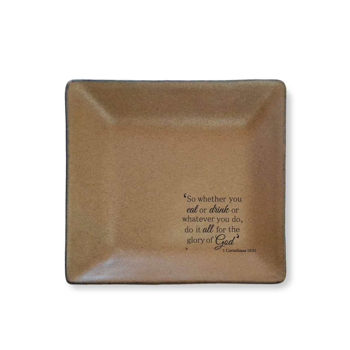 Small Square Plate Sandstorm Crockery English Small Square Plate Sandstorm Crockery English