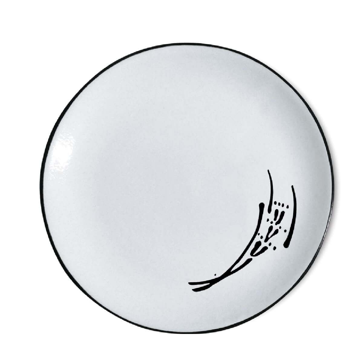 Large Round Plate in Country Style Argilla Art Large Round Plate in Country Style Argilla Art