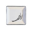 Small Square Plate in Country Style with Argilla Art Small Square Plate in Country Style with Argilla Art