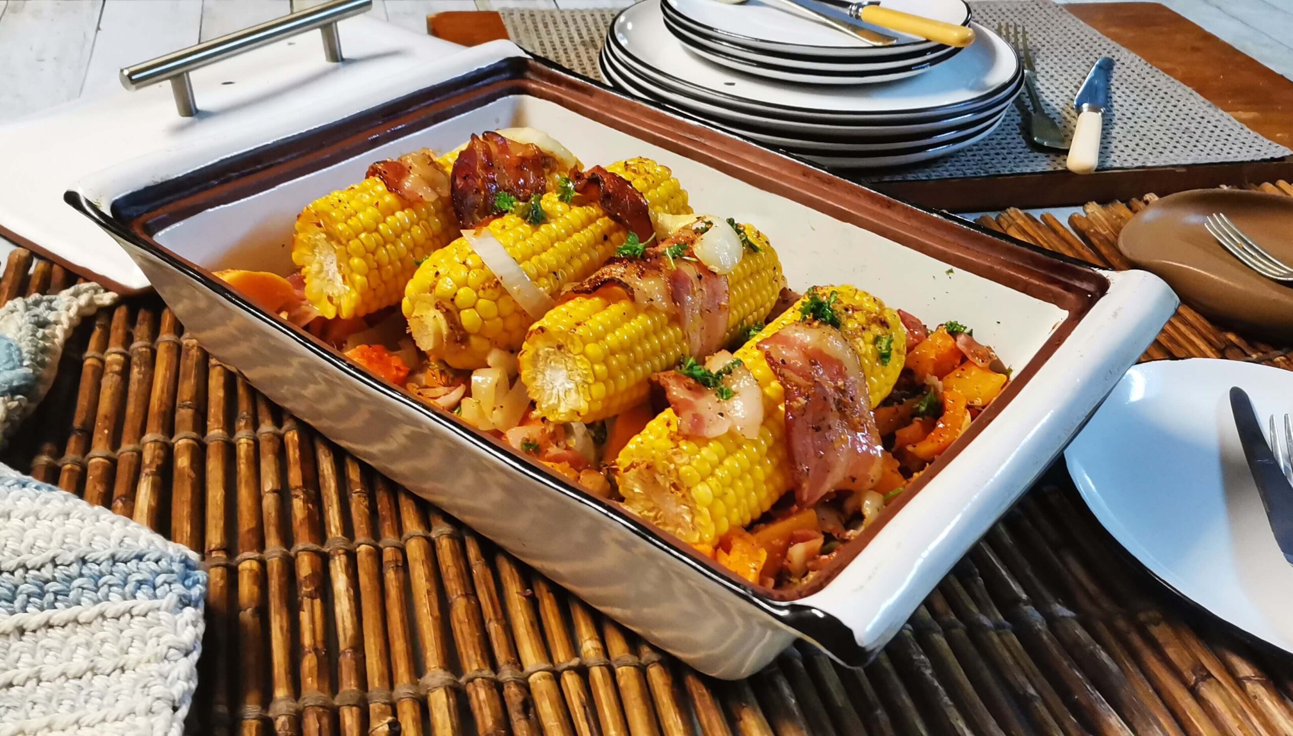 Vegetable Casserole cooked in the Large Rectangular Roaster