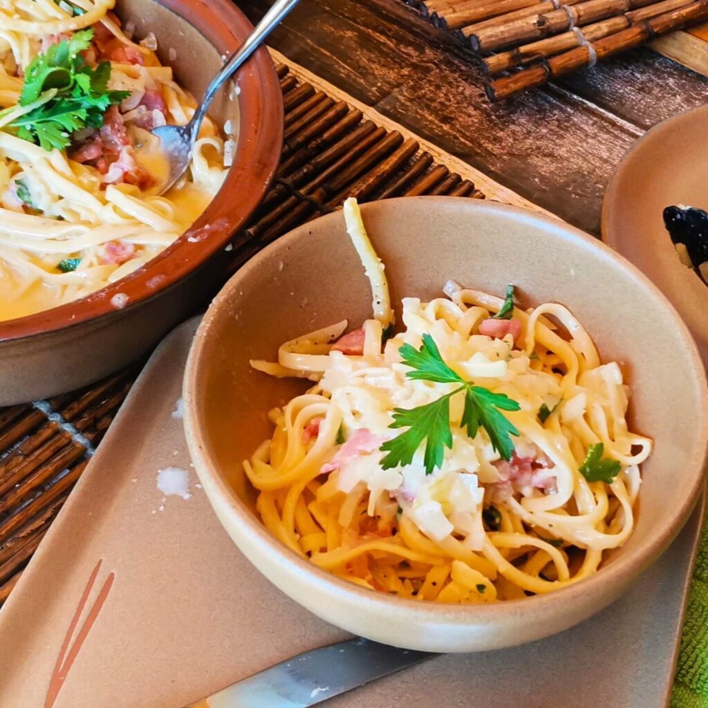 Easy and Delicious Microwave Pasta with Argilla Pottery.