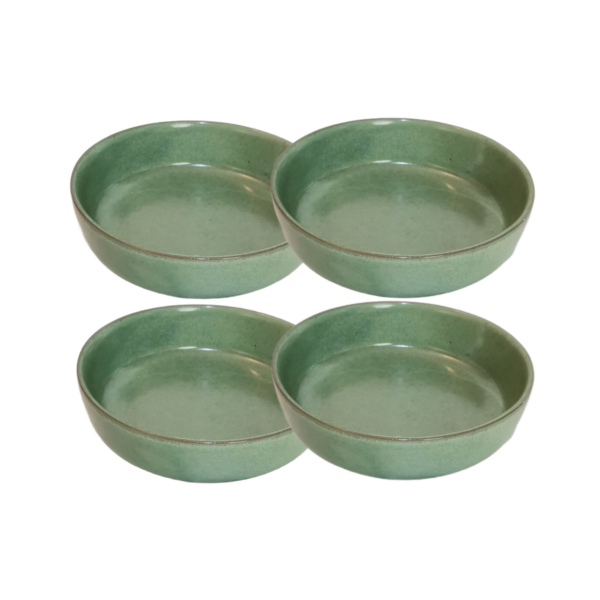 pie pan set of 4 green