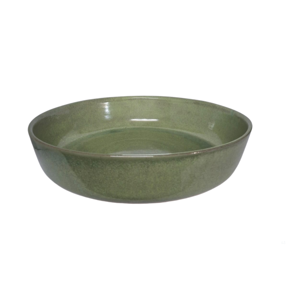large classic salad in green