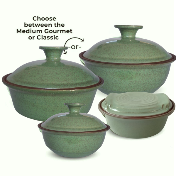 Convenient Casserole Set in Rustic Green