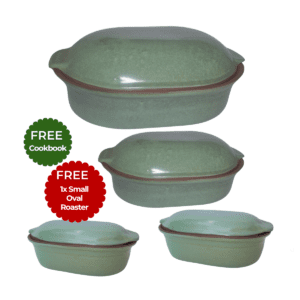 Family Plus Set – Oval Roasters (4-Piece Set)