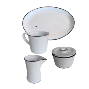 Classic Cup & Serving Blate Set